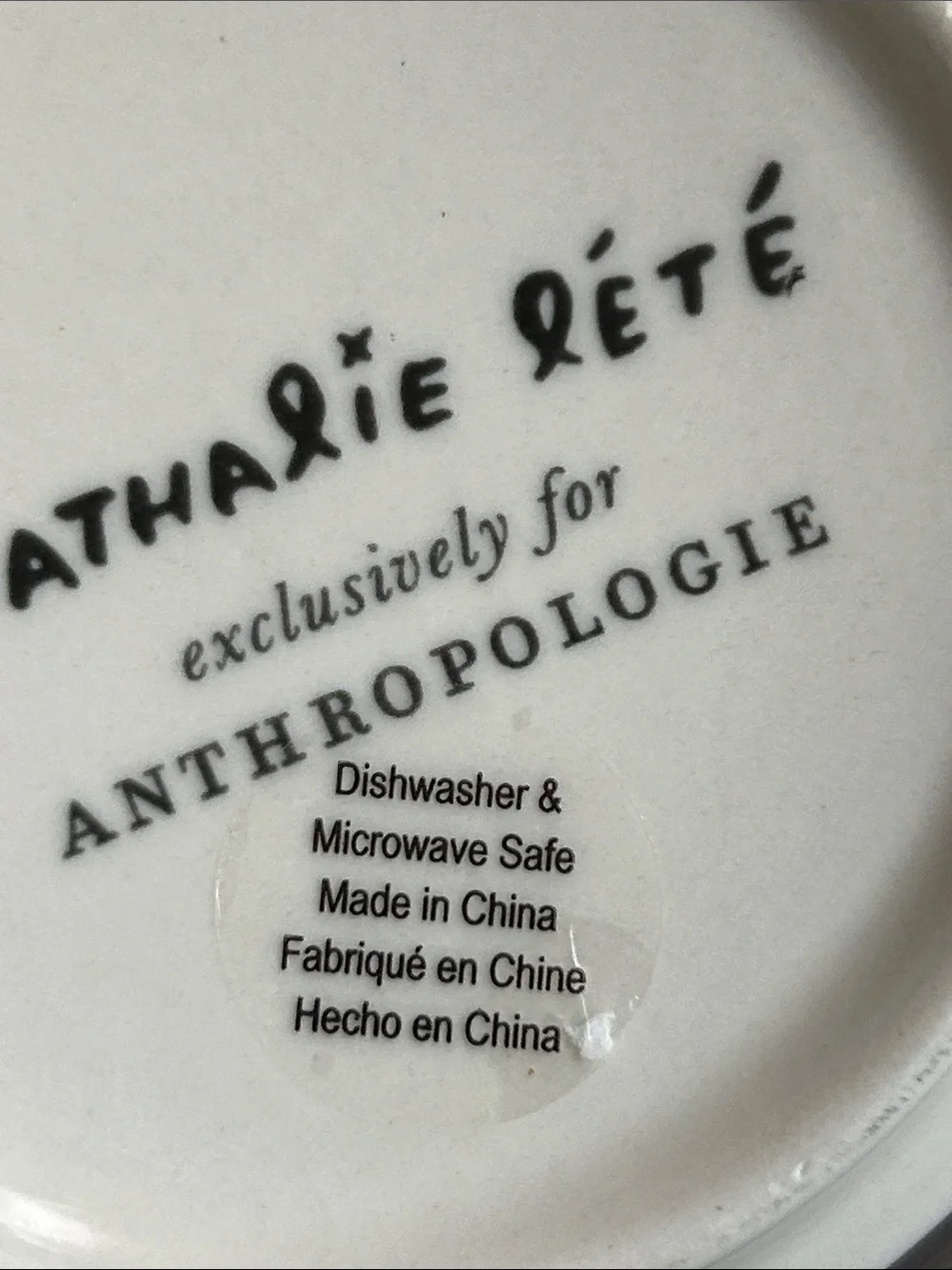 Rare Anthropologie Nathalie Lété Heritage coffee mug cup like new